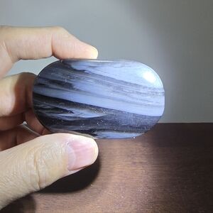 Silver Sheen Obsidian Crystal Palmstone
